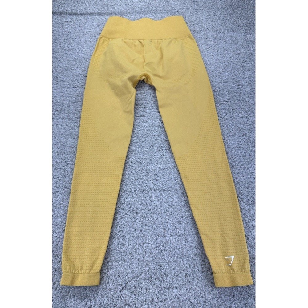 Gymshark Women's Vital Seamless 2.0 Leggings -‎ Yellow Marl XS  Workout Gym